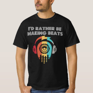 ID i stället för att Skapar Beats Beat Pad DJ Audi T Shirt