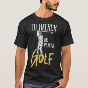 ID i stället för att spela Golf Trainer T Shirt
