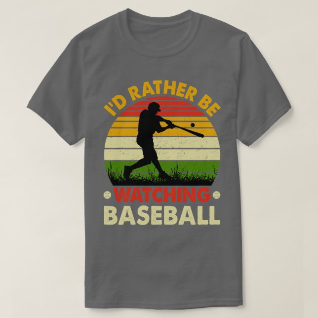 ID I stället för att titta på baseboll T Shirt (Design framsida)