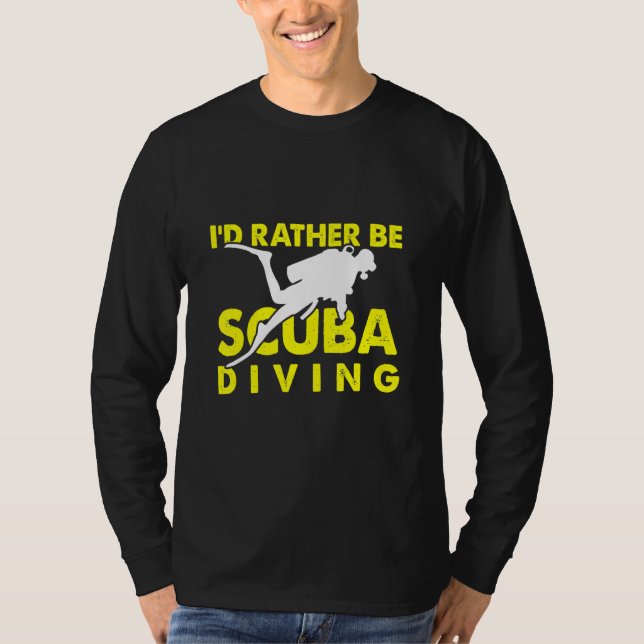 ID i stället för att vara Dyka-enhet T Shirt (Framsida)