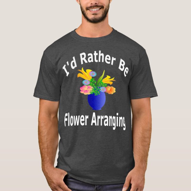 ID i stället för Blommande - Florist T Shirt (Framsida)