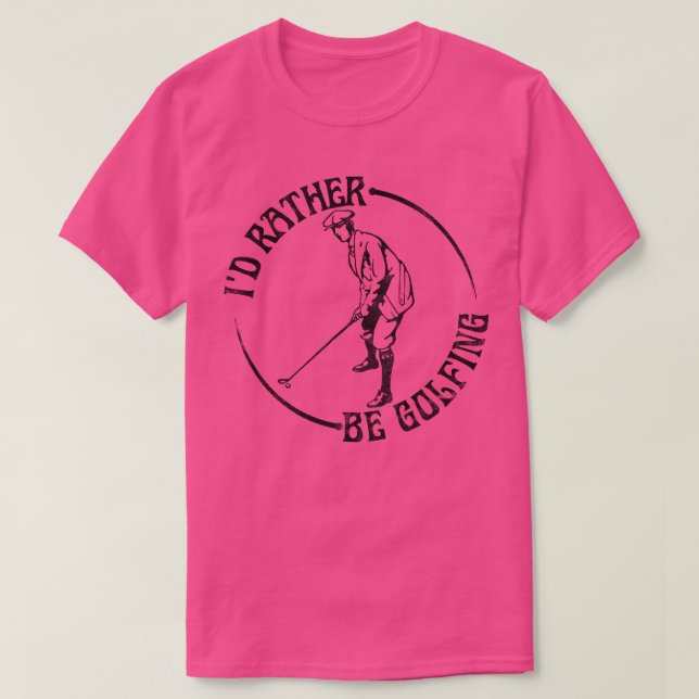 ID i stället för Golfning T Shirt (Design framsida)