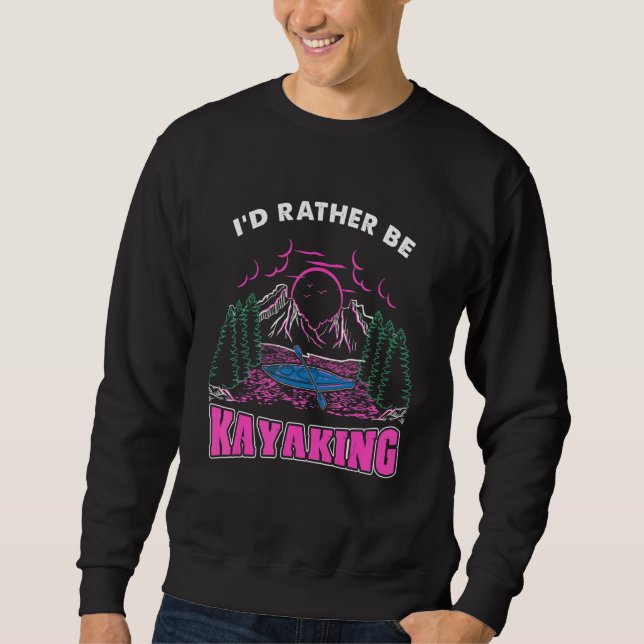 ID i stället för Kayaking Lång Ärmad Tröja (Framsida)