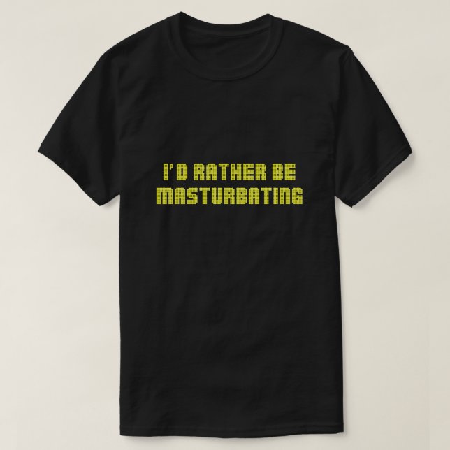 ID i stället för Masturbation T Shirt (Design framsida)
