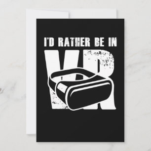 ID i stället för VR Virtuell Reality Gamer Gaming Inbjudningar