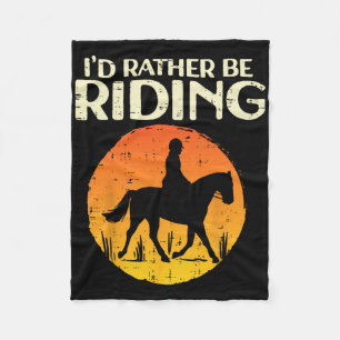 ID i stället vara Riding Susnet Horseck Equestrian Fleecefilt