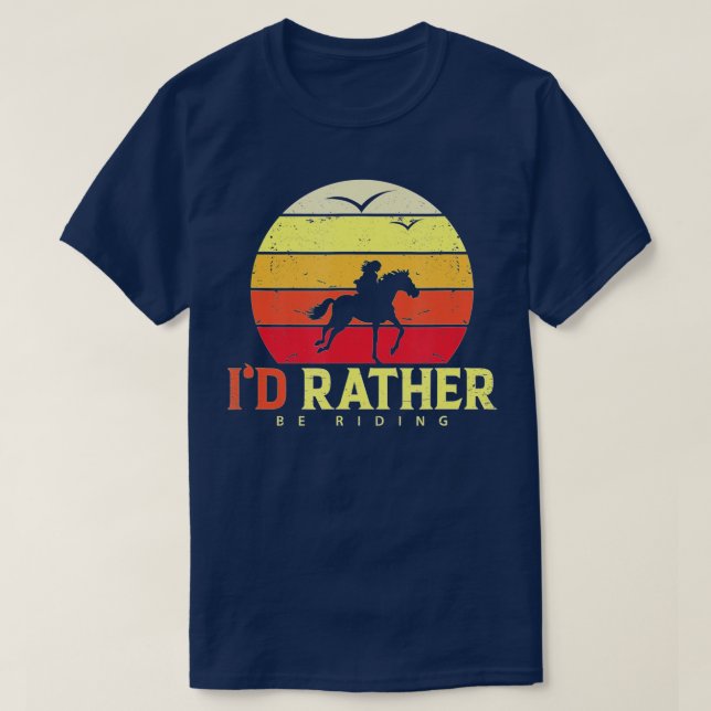 ID i stället vara RidingHorse älskare och horsebac T Shirt (Design framsida)