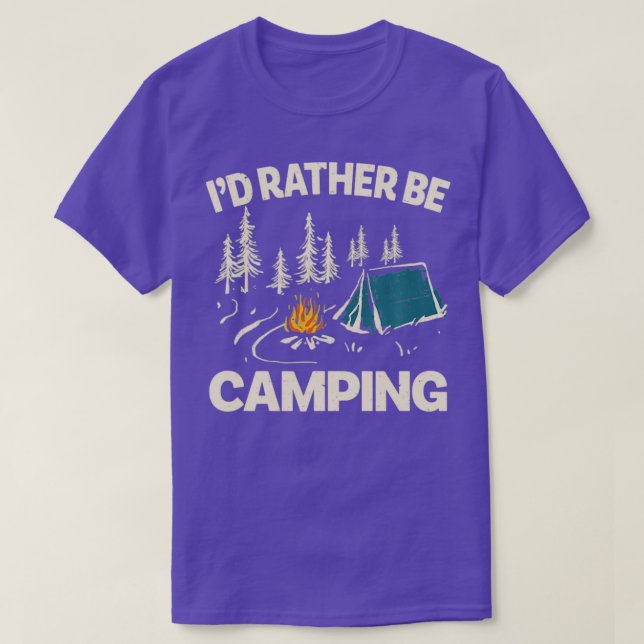 ID: Kampanjdesign är en praktisk Camping Älskare C T Shirt (Design framsida)