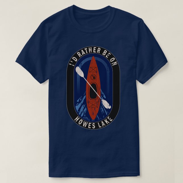 ID: Kayaking on Howes Sjö in MI T Shirt (Design framsida)