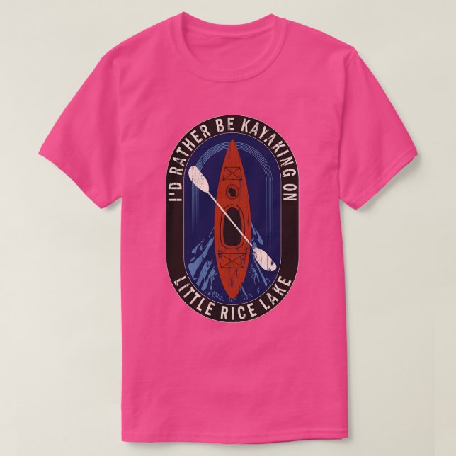ID: Kayaking on Little Ris Sjö in Wisco T Shirt (Design framsida)