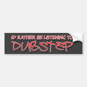 ID lyssnar ganska till Dubstep Bildekal