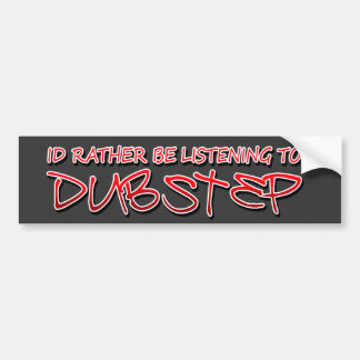 ID lyssnar ganska till Dubstep Bildekal