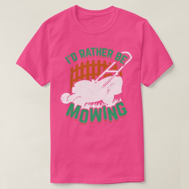 ID: Mower Gardener Gift, i stället för Gräsmatta T Shirt (Design framsida)
