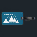 I'd Rather Be In Snoqualmie Washington Mountain Bagagebricka<br><div class="desc">Nestled in the foothills of the Cascade Mountains, Snoqualmie Washington serves as a premier gateway to high-octane adventures, ranging from technical downhill mountain biking at the Summit Bike Park to world-class rock climbing at the nearby Exit 32 and 38 crags. When winter arrives, the area transforms into a hub for...</div>