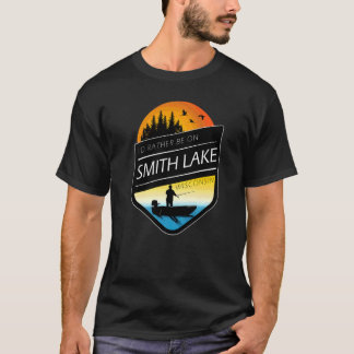 I'd Rather Be On Smith Lake Wisconsin Fishing T Shirt