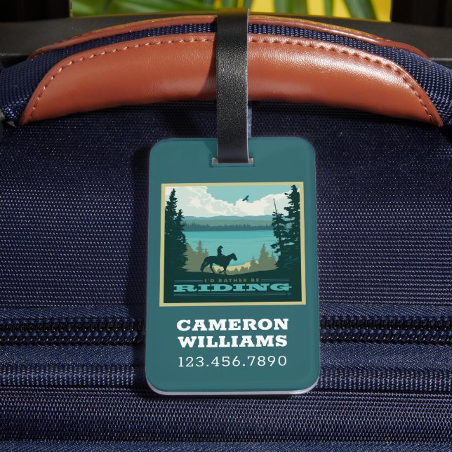 I'd Rather Be Riding Bagagebricka (Baksida Insitu 4)