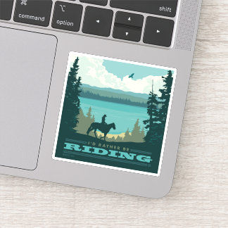 I'd Rather Be Riding Klistermärken