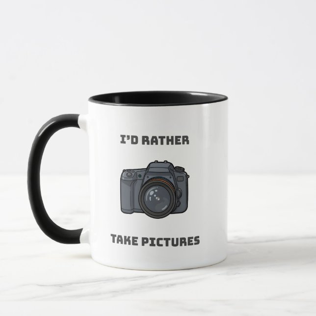 I'd Rather Take Pictures – Photography Lover Gift Mugg (Vänster)