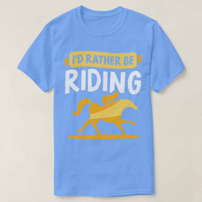 ID: Riding Älskare Horse Rider Equestrian T Shirt (Design framsida)