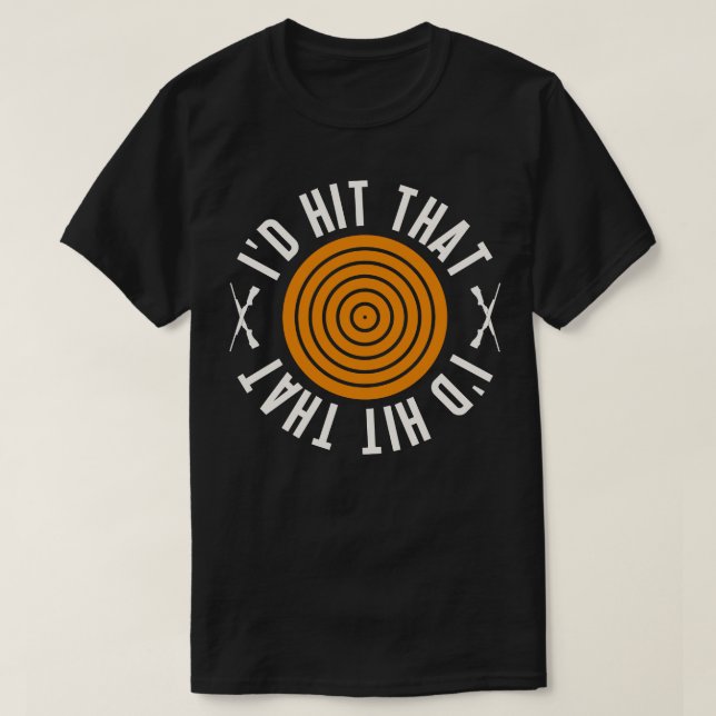 ID Slå att Clay Shooting Clay Target 17 T Shirt (Design framsida)