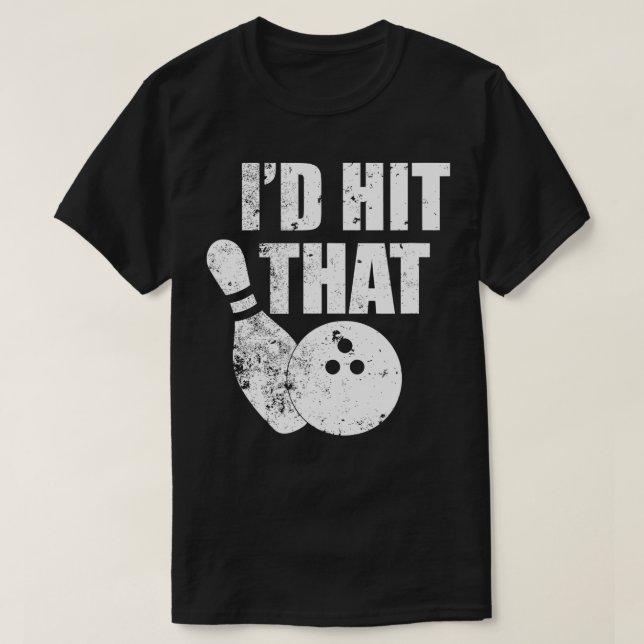 ID Slå som en lättsinnig citat för Bowlers T Shirt (Design framsida)