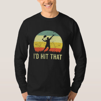 ID Slå: Tennis Boll Player Hobby Sport Coach T Shirt