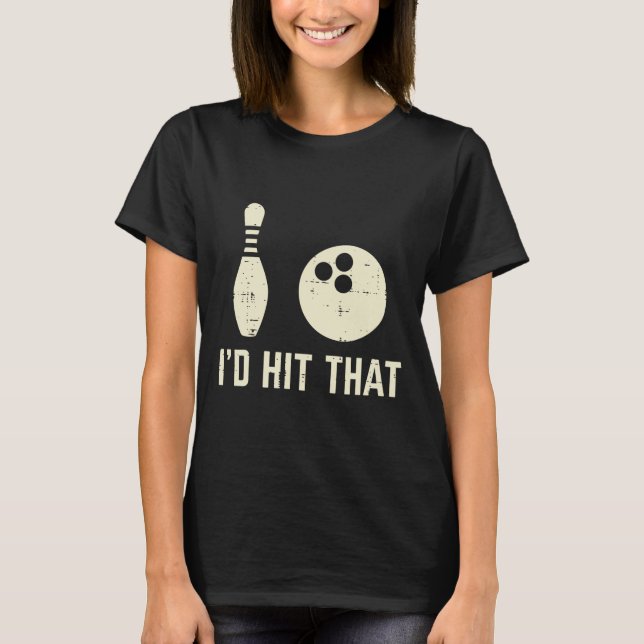 ID Slått att Bowling Player är roligt att säga Bow T Shirt (Framsida)