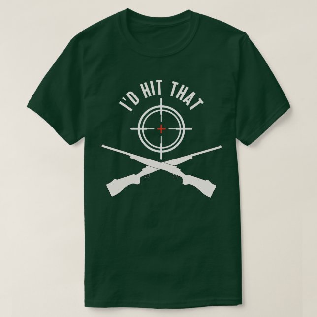 ID Slått att Clay Shooting Clay Target 26 T Shirt (Design framsida)