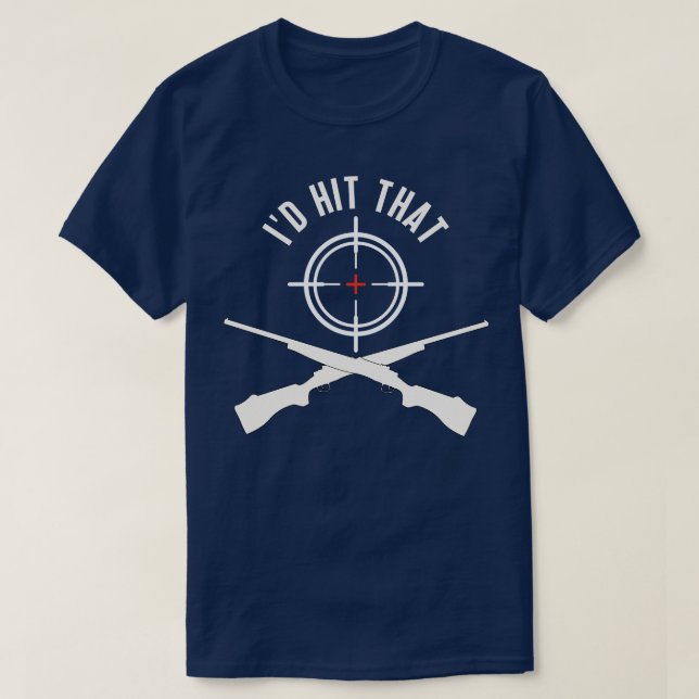 ID Slått att Clay Shooting Clay Target T Shirt (Design framsida)