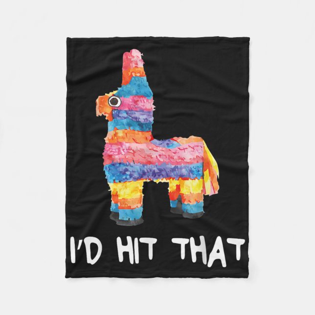 ID Slått att Pinata Shirt Manar Women Kids Cinco D Fleecefilt (Framsidan)