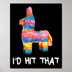 ID Slått att Pinata Shirt Manar Women Kids Cinco D Poster