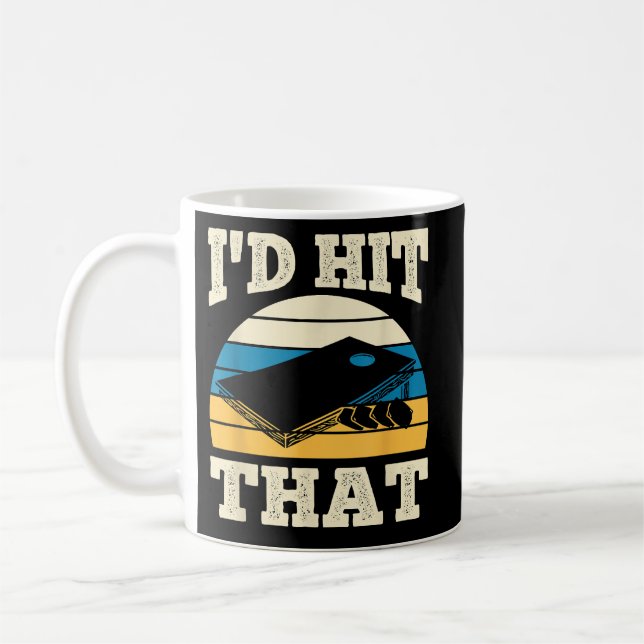 ID Slått för Bag Bean Cornhole Kaffemugg (Vänster)
