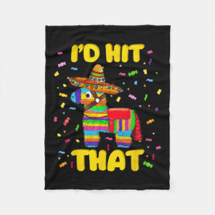 ID Slått för Pinata Pinata Costume Cinco De Mayo P Fleecefilt