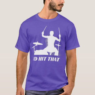 ID Slått hat-ID Slått Drummer Drummer Drum-uppsätt T Shirt