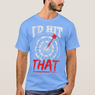 ID Slått som Dartboard Darts i spelaren T Shirt