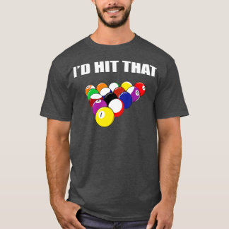 ID Slått som den vackra Bassäng Player-miljardgåva T Shirt