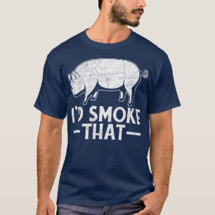 ID Smoke that Bacon Barbecue BBQ T Shirt