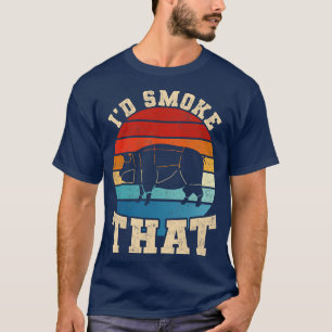ID Smoke that Bacon Funny Quote Barbecue BBQ T Shirt