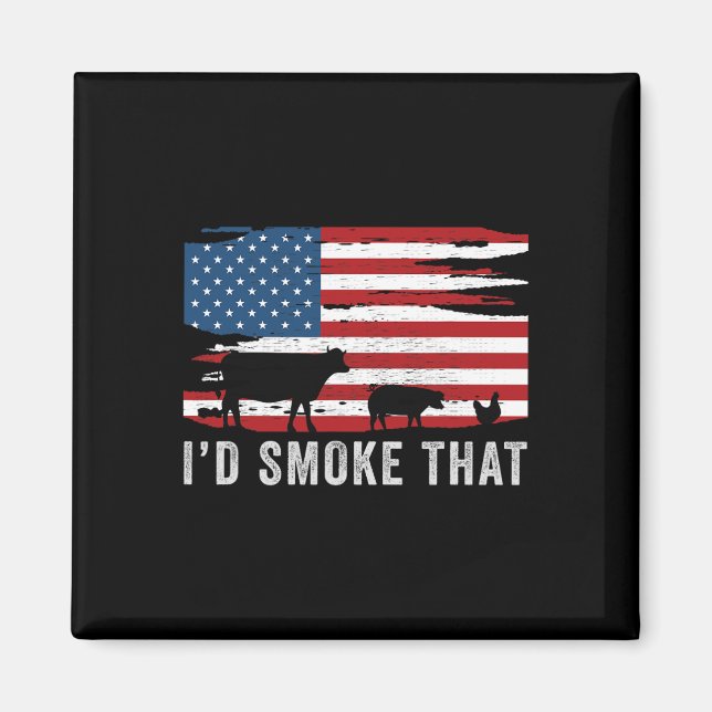 ID Smoke that Barbecue 1 Magnet (Framsidan)