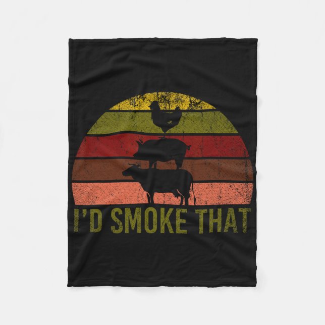 ID Smoke that Barbecue 2 Fleecefilt (Framsidan)