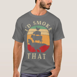 Id Smokehat Perfekt Pitmaster-present Kött Grillni T Shirt