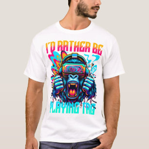 ID spelar i stället Märkre Gorilla T Shirt