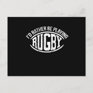 ID spelar i stället Rugby Vykort