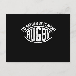 ID spelar i stället Rugby Vykort
