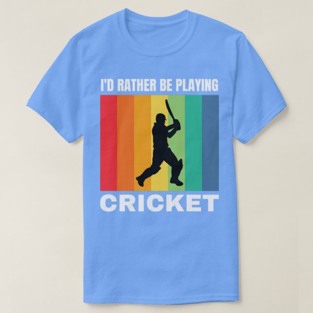 ID spelar i stället upp cricket T Shirt (Design framsida)