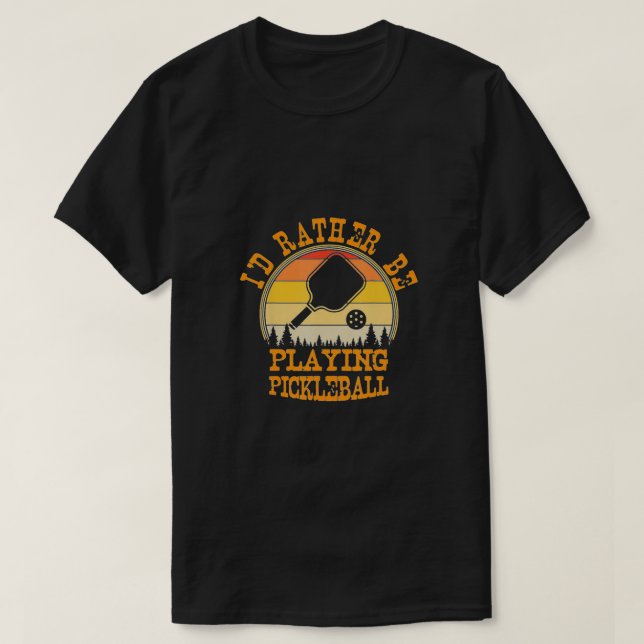 ID spelar i stället upp pickleball T Shirt (Design framsida)