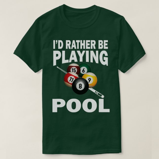 Id spelar snarare upp Bassäng-miljardären Bassäng  T Shirt (Design framsida)