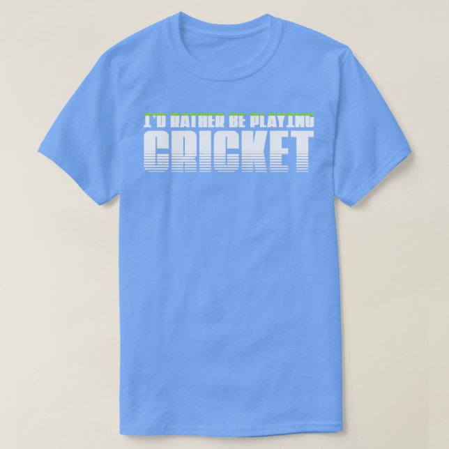 ID spelar snarare upp cricket T Shirt (Design framsida)