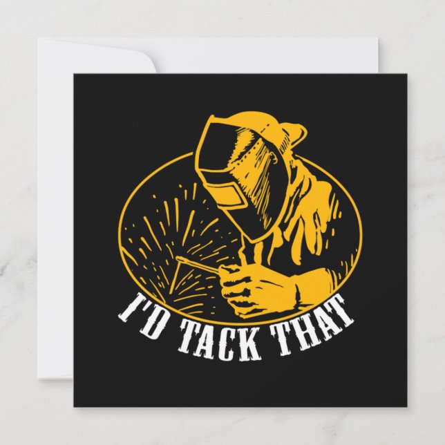 ID Spika Det Svetsare Svetsning Inbjudningar (Framsida)