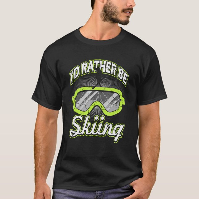 ID:t hoppas i stället över skidållningsluckor T Shirt (Framsida)